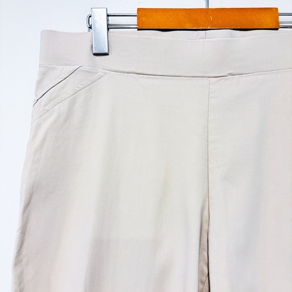 MELANIE LYNE – Beige pull-on dress pants | Classic stretch fit | Size 12 * - Picture 6 of 7